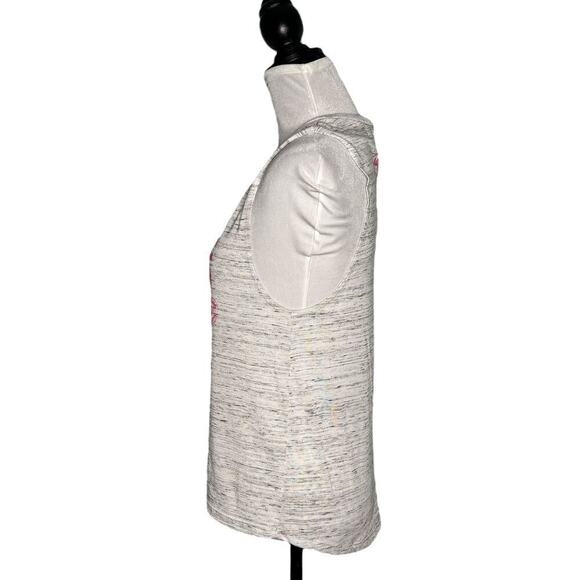 Bella Canvas Strong Athletic Woman Tank Heather Gray Pink Size Medium - Picture 4 of 8